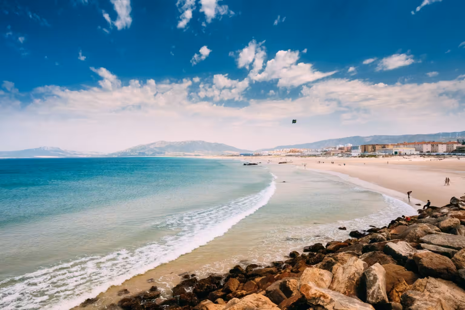 costa de sol beach with sunny weather