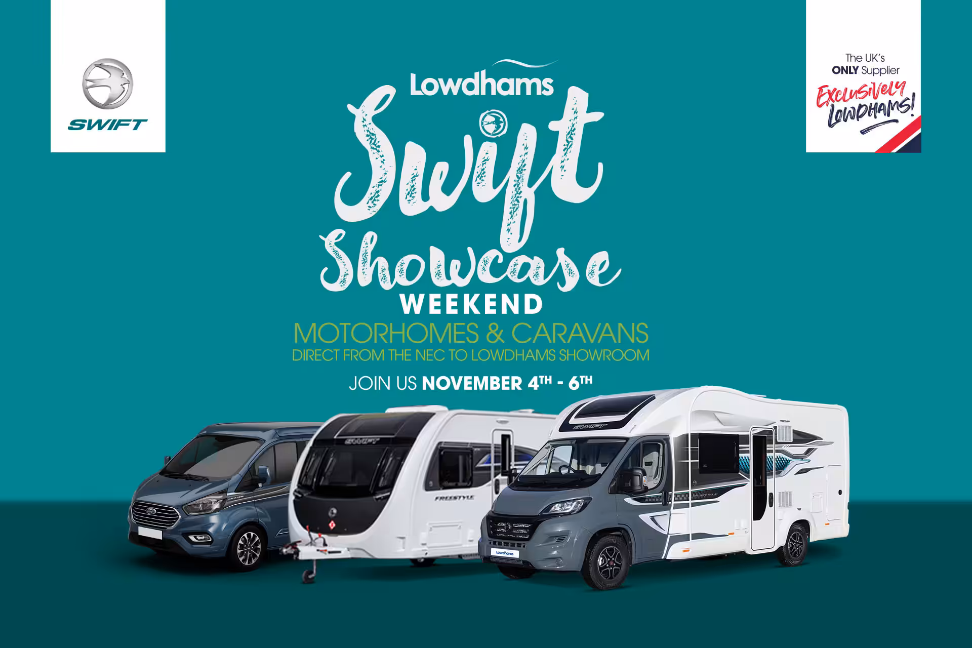 Lowdhams Swift Showcase Weekend – Join Us Nov 4th - 6th