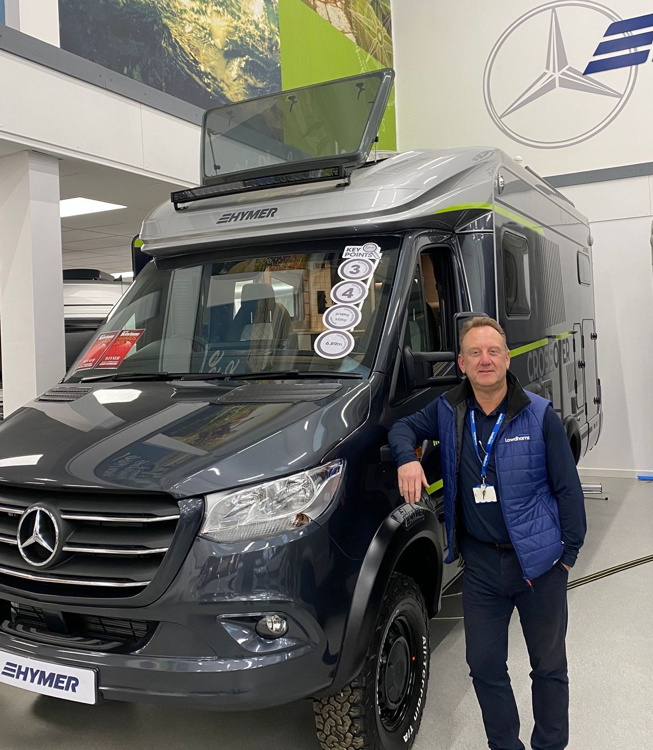 The award-winning Hymer Crossover, shown by Kevin!
