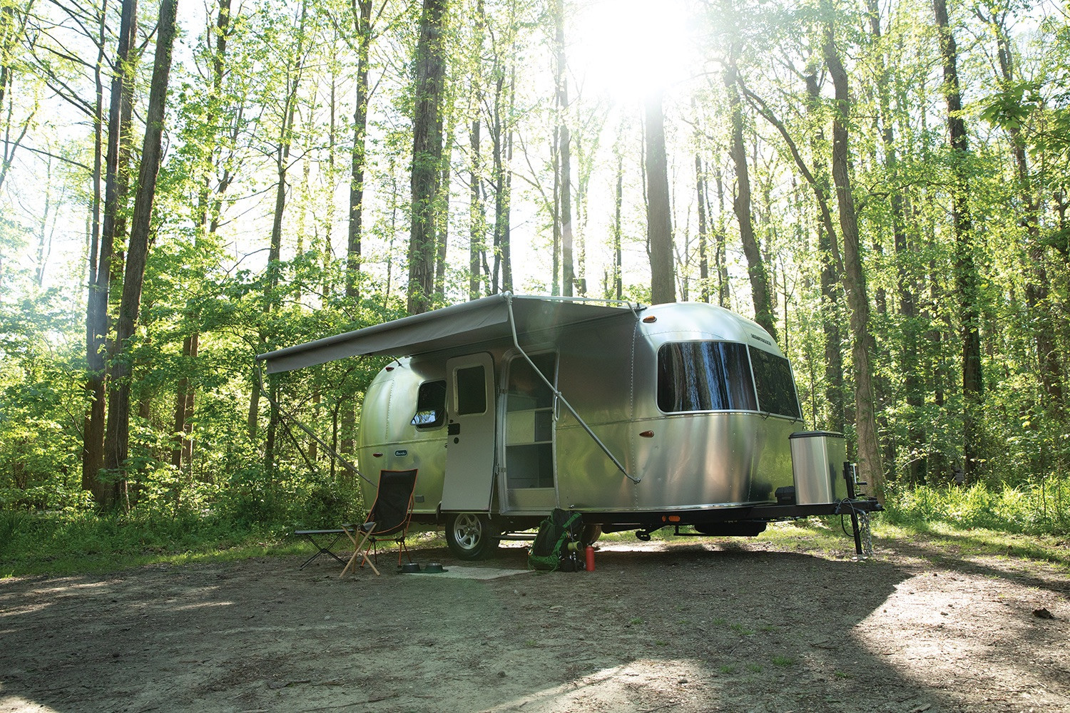 2020 Bambi Lifestyle Awning Out At Campsite Web