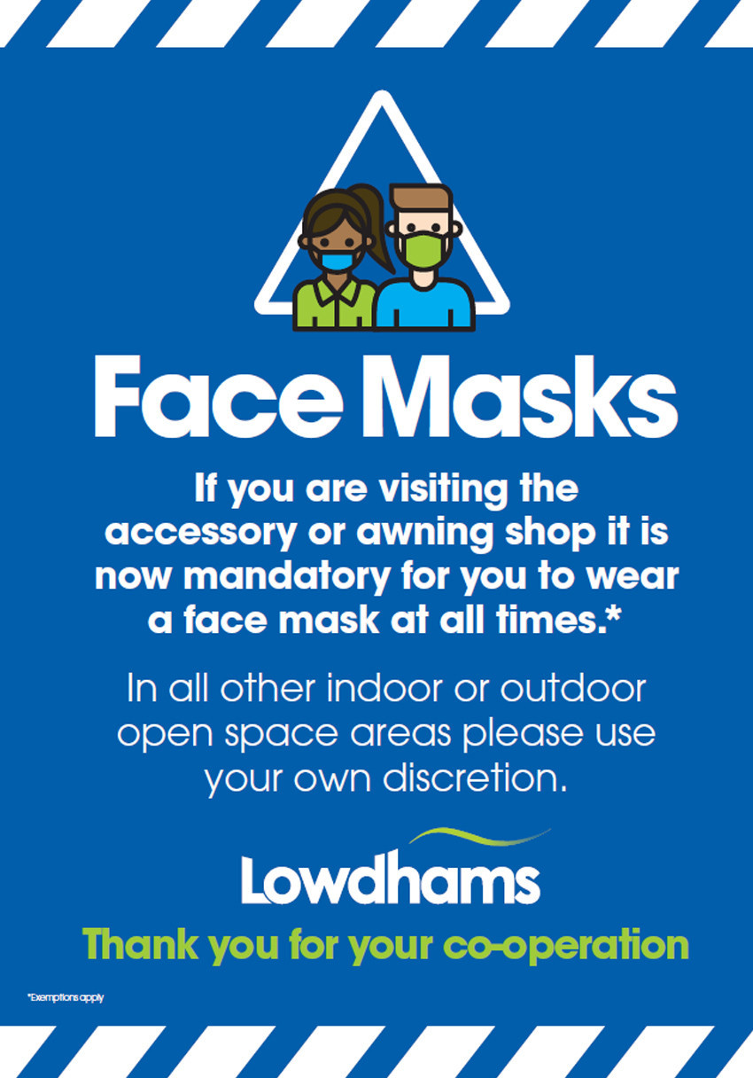 Please wear your mask in store from 24th July