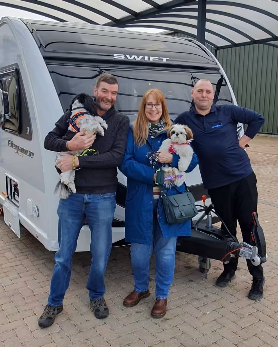 Julz & Rob's brand-new Swift Elegance Grande!