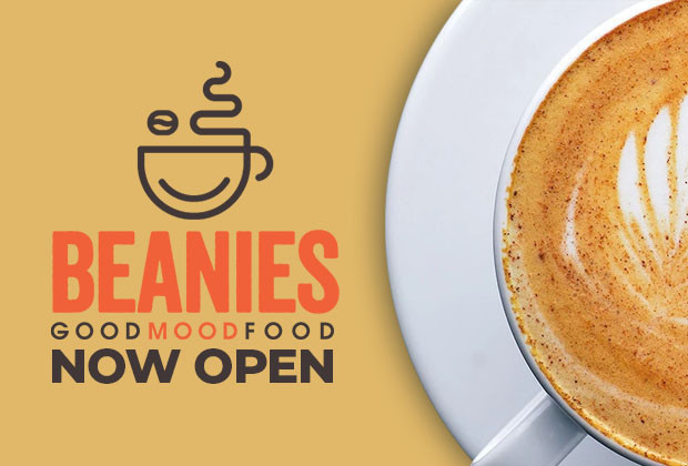 Beanies Coffee Shop is now open at Lowdhams