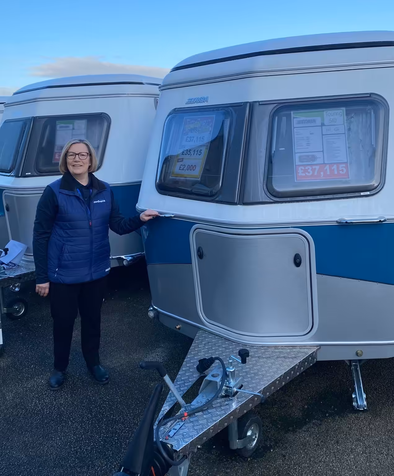 Sandra showcases the 2025 Eriba Touring Caravan!