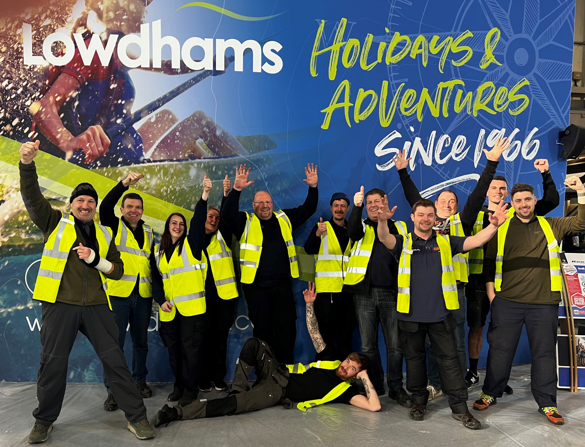 A huge thank you to the Lowdhams NEC set up team