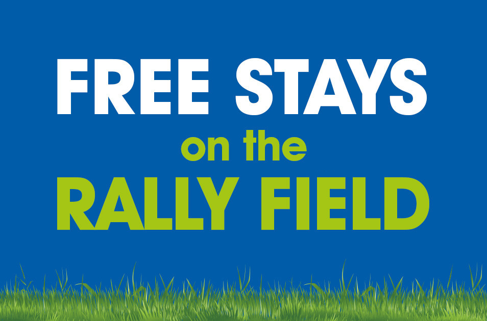 Rally Field Free Stays Benefit