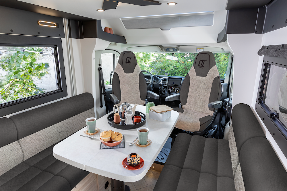 Chausson X650 2026 2 Front Dining Cab Bombay Caption