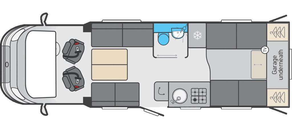 2292025 Voyager 574 Day Lounge